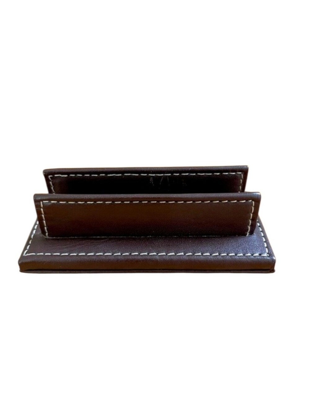 Vintage Coach Mahogany Leather Business Card Holder And Shopping Bag